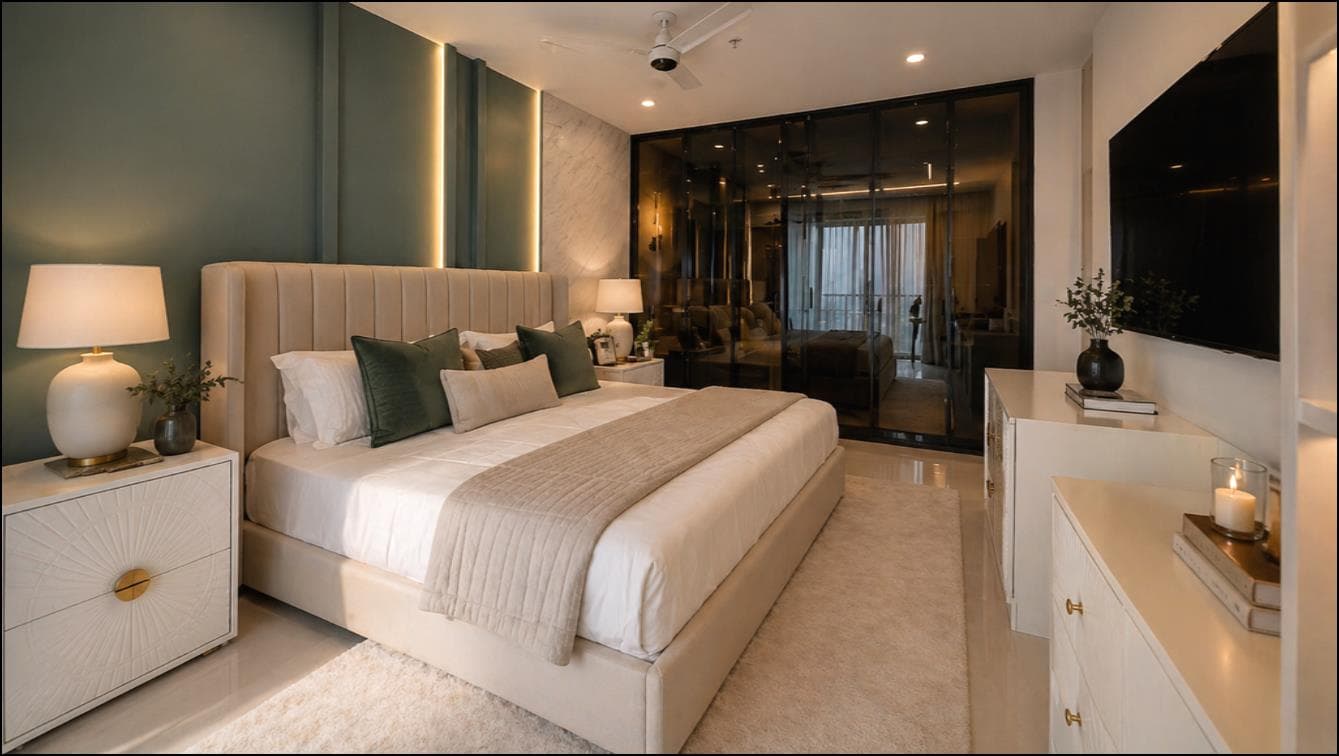 Contemporary Master Bedroom Suite